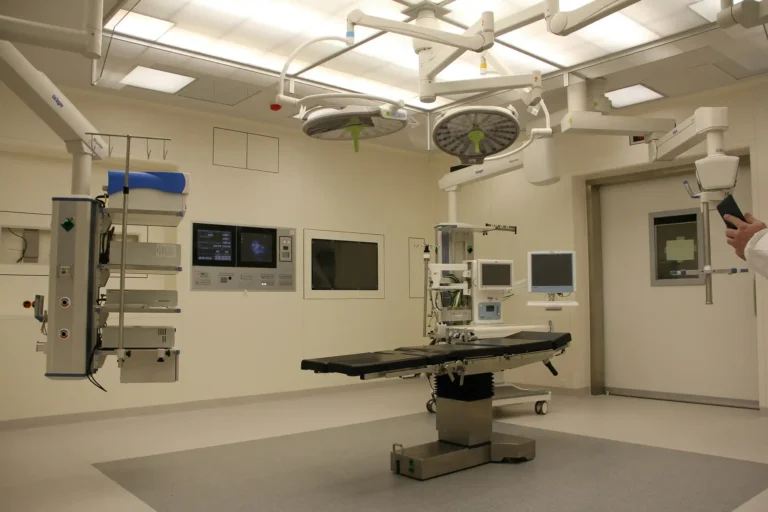 State-of-the-art operating room equipped with advanced medical devices and surgical equipment, showcasing high-quality medical products available for sourcing from India